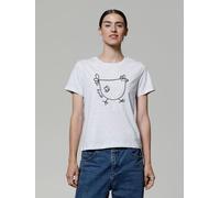 watapparel T-Shirt Frauen Le poulet - das Huhn Cool Heather Grey XL
