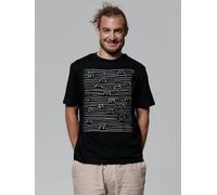 watapparel T-Shirt Unisex Doodle Dogs Black M