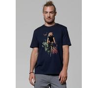 watapparel T-Shirt Unisex Fancy Tiger French Navy M