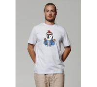 watapparel T-Shirt Unisex Pinguin Cool Heather Grey S