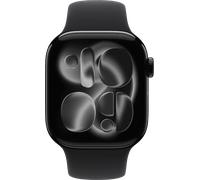 Watch Series 11 GPS, 42mm, Alu, Gr. M/L, schwarzes Sportarmb