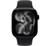 Watch Series 11 GPS, 42mm, Alu, Gr. S/M, schwarzes Sportarmb