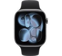 Watch Series 11 GPS, 46mm, Alu, Gr. M/L, schwarzes Sportarmb