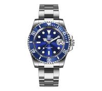 watchdives Steeldive Herren Automatikuhr SD1953 Edelstahl NH35 Uhrwerk 300 m Taucheruhren, Schwarzes Zifferblatt grüne Lünette, Luxus, Freizeit, Mode, Business, Tauchsport