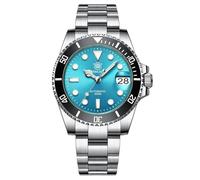 watchdives Steeldive Herren Automatikuhr SD1953 Edelstahl NH35 Uhrwerk 300 m Taucheruhren, Schwarzes Zifferblatt grüne Lünette, Luxus, Freizeit, Mode, Business, Tauchsport