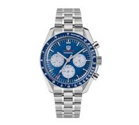 watchdives WD1860 WD1861 WD1863 Herren Chronograph, Japanisches VK63 Quarz Sportuhr, 40 mm Bubble Saphirglas Armbanduhr, 100 M Taucheruhr mit Edelstahlarmband