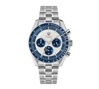 watchdives WD1860 WD1861 WD1863 Herren Chronograph, Japanisches VK63 Quarz Sportuhr, 40 mm Bubble Saphirglas Armbanduhr, 100 M Taucheruhr mit Edelstahlarmband