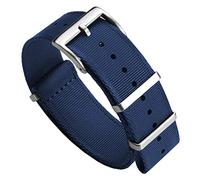 WatchGecko Signature Schweizer Qualitäts-Militär-Nylon-Uhrenarmband. Nylon-Ersatzarmband Für Herrenuhren. Robustes, Schnell Trocknendes Und Sicheres Armband Für Outdoor-Aktivitäten. 20mm, Blau