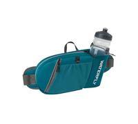 WATERFLY Bauchtasche Herren Damen mit Flaschenhalter: Sportliche Klein Gürteltasche Stylische Joggen Hüfttasche Gassi Bumbag Hundetraining Bum Belt Reisen Bauchbeutel MTB Hipbag Sport Hip Bag