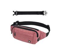WATERFLY Bauchtasche Hüfttasche Herren Damen: Klein Gürteltasche Sport Bum Hip Bag Männer Frauen Waist Fanny Pack mit Verlängerungsgurt für Reise Wandern Hundetraining Outdoor Rosa