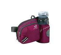 WATERFLY Gürteltasche Bauchtasche mit Flaschenhalter Damen und Herren, Atmungsaktiv Sport Hüfttasche für Laufen Radfahren Camping Klettern Reisen Wandern Joggen Hundetraining