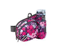 WATERFLY Gürteltasche Bauchtasche mit Flaschenhalter Damen und Herren, Atmungsaktiv Sport Hüfttasche für Laufen Radfahren Camping Klettern Reisen Wandern Joggen Hundetraining