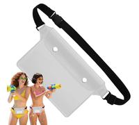 Waterproof Waist Pack, Waterproof Fanny, Cell Phone and Passport Wallet, 10.63x9.45 Inches, Dry Protector for Boating, Swimming, Snorkeling, Kajaking, Beach, Pool, Travel, weiß, riferimento alla