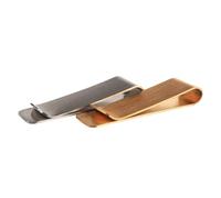 WATIIFUFU 2 Stück Teiliges Geldklammern aus Messing und Edelstahl Schlanker Geldclip mit Robustem Metall für Bargeld Kartenhalter und Dokumente Kompakter Outdoor Alltagswerkzeug