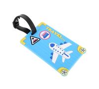 WATIIFUFU Niedlicher Cartoon-flugzeug-gepäckanhänger Aus Pvc Reisehalter Für Koffer