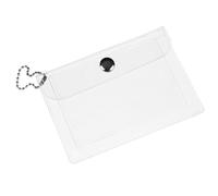 WATIIFUFU Transparente wasserdichte Münzgeldbörse mit Schlüsselanhänger Kompakte PVC kleingeldtasche für Karten Bargeld Leichte Outdoor schlüsselbörse für Jugendliche und Frauen