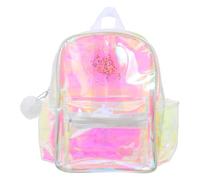 WATIIFUFU Transparenter Kleiner Rucksack PVC für Damen Rucksack für Konzerte Durchsichtige Damen Handtasche mit für Stadionveranstaltungen und Kinder