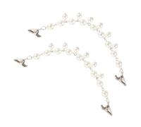 WATIIFUFU Vintage Pulloverclips Mit Kunstperlen 2 Stück Knopflose Strickjacken Und Schalclips Für Damen Vielseitige Umhang Und Cardigan Broschen Für Eleganten Retro Stil