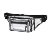 WATIIFUFU Wasserfeste Verschleißfeste Hüfttasche aus Klarem PVC mit Reißverschluss Multifunktionale Bauchtasche für Outdoor Sport Radfahren Laufen Geeignet für Damen und Herren