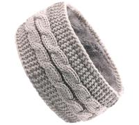 WATIIFUFU Winterstirnband Damen Dickes Gestricktes Fleece Ohrenwärmer Stirnband Dehnbares Breites Strickhaarband für Kalte Wetterbedingungen