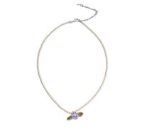 Watreketal Punk Vintage Choker Crystal Pearls Anhänger Simulierte Perlen Perlen Halskette Gothic Clavicle Kette Schmuck Neujahr Geschenk Colarbone Kette Einstellbare Halskette