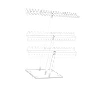Watreketal Raumsparen Klare Displayregalregal Acryl Schmuckständer Zum Ausstellen Von Halsketten Und Armbändern Schmuckablage Rack Counts Juwelier Organizer