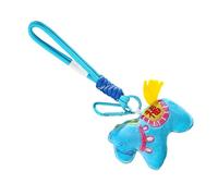 Watreketal Schlüsselanhänger Cartoon Stil, weicher Plüsch Pferde Anhänger, tragbares dekoratives Accessoire mit Glücks und Glücksthema, Schlüsselanhänger aus weichem Stoff