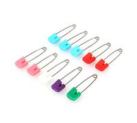 Watris Veiyi 10 Stück Baby Sicherheitsnadeln, Sicherheitsnadeln klein, Windelnadeln Kindersicher, für Speicheltücher, Windeln und Kleidung, Mehrfarbig