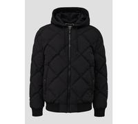 Wattierte Bomberjacke mit abnehmbarer Jerseykapuze S schwarz 2169056.9999.S