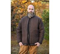 Wattierte Jacke, braun - schwarz L