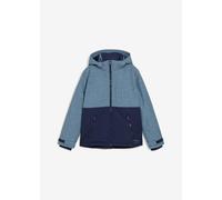 Winterjacke BONPRIX, Jungen, Gr. 164/170, blau (dunkelblau, wellenblau meliert), Web, Obermaterial: 100% Polyester. Futter: 100% Polyester. Wattierung: 100% Polyester, colorblocking, normal hüftbedeck