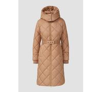 Wattierter Steppmantel mit abnehmbarer Kapuze und Reißverschluss 36 braun 2168752.8341.36