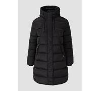 Wattierter Steppmantel mit Kapuze 46 schwarz 2174076.9999.46