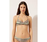 Wattiertes Triangel-bikinioberteil Glittery Tie-dye Multifarben 6