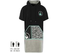 ,"Wave Hawaii AirLite Poncho Unisex Poncho" schwarz grau XL schwarz grau XL