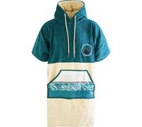 Wave Hawaii Cotton Velours Petrol Unisex Poncho grün/creme M