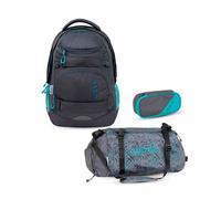 Wave Infinity Move Schulrucksack Set 3 tlg. "Grey Lagoon"