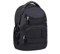 Wave Infinity Schulrucksack mit Laptopfach Tabletfach / 43 x 31 x 22 cm / 30 Liter/Unisex/Rucksack Daypack (338-72/A) (Posh Black 2)