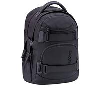 Wave Infinity Schwarz Schulrucksack mit Laptopfach Tabletfach/Brustgurt Hüftgurt / 43 x 31 x 22 cm / 30 Liter/Unisex/Rucksack Daypack (338-72/A Posh Black)
