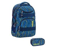 Wave Rucksack Set 2-tlg. Infinity - YELLOW LINES