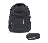 Wave Wave Infinity Schulrucksack Set 2 tlg. - Black Black [1] Koffer24
