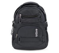Wave Schulrucksack Infinity - mit Laptop-/Tabletfach, 43 x 31 x 22 cm, 30 L - Black