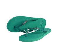 WAVES Flip Flops - Zehentrenner 100 % Naturkautschuk Grün 37/38