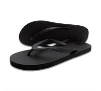 WAVES Flip Flops - Zehentrenner 100 % Naturkautschuk Schwarz 38/39