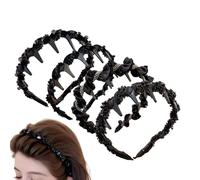Wavy Rhinestone Headband, Fashion Hair Hoop with Teeth 4.72 inches, Elegant Hairband for Women, Girls, Bridesmaids, Dancers, Evening Gowns, Daily & Holiday Use, Eye-Catching Headband Shine