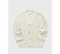 Wax London CROSBY CARDIGAN TAPE YARN POINTELLE men Zippers & Cardigans white in Größe:L