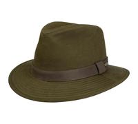 Waxed Traveller Stoffhut by Stetson oliv S (54-55 cm)