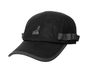 Waxed Utility 5 Panel Cap by Kangol schwarz One Size