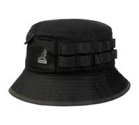 Kangol Waxed Utility Bucket Baumwollhut Stoffhut Anglerhut Sommerhut Sonnenhut (S (54-55 cm) - schwarz)