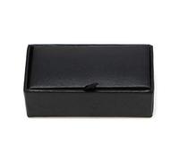 Wayfadacc Schwarze Herren Reise Manschettenknöpfe Aufbewahrungsbox Aus Leder Für Etui Für Schmuck Reise Display Für Manschettenknopf Box Boxen Für Männer Boxen Für Freund